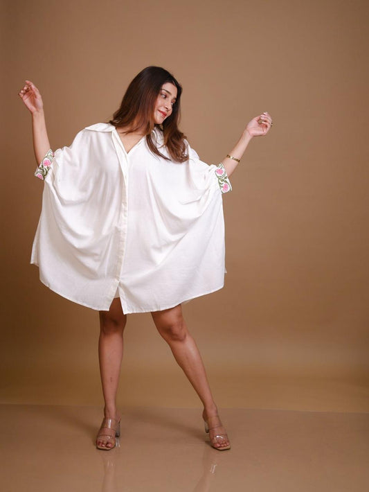 Tamara - Shirt Dress - White