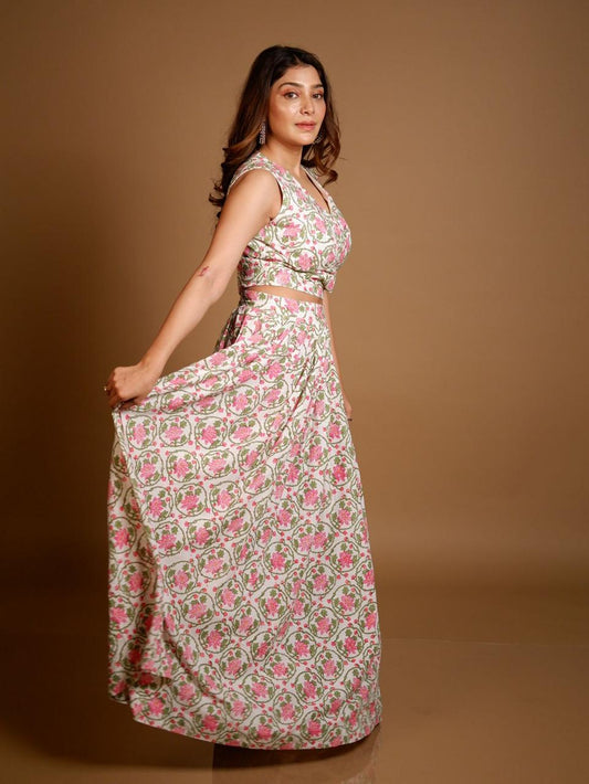 Upalka - Crop Top & Skirt